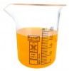 Vaso PMP forma baja graduacion azul 25ml Kartell