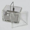 Caja de vidrio para tinción con rack 20pl Luzeren