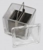 Caja de vidrio para tinción con rack 30pl  Luzeren
