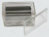 Caja de vidrio para tinción con rack 60pl Luzeren
