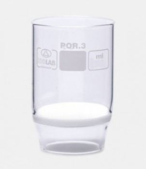 Crisol de vidrio 30ml porosidad 3 Isolab