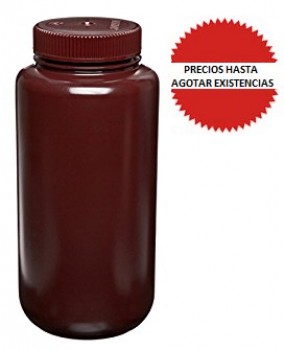 Frasco rodondo HDPE ambar 250ml NALGENE