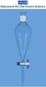 Embudo de separacion con llave PTFE 2L CESLAB