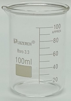 Vaso de vidrio boro 3.3 de 100ml Luzeren