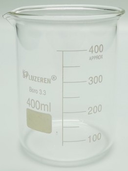 Vaso de vidrio boro 3.3 de 400ml Luzeren