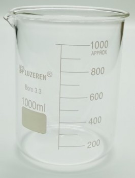 Vaso de vidrio boro 3.3 de 1L Luzeren